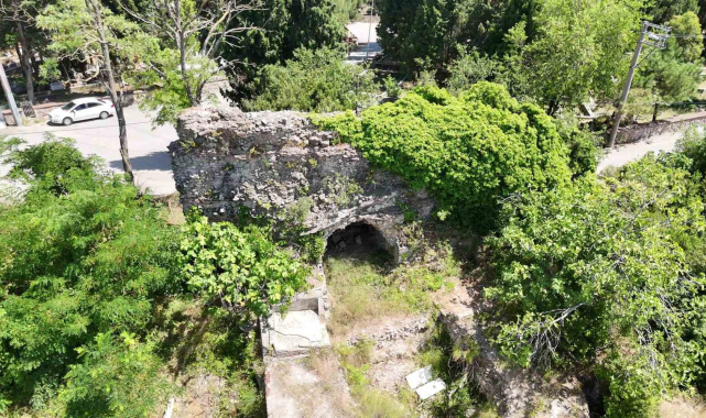 Asırlık sur kalıntıları otlar ve sarmaşıkların arasında kayboldu