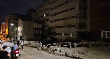 Bahçelievler'de yanında temel kazılan 7 katlı binadan çatlama sesi gelince tahliye edildi