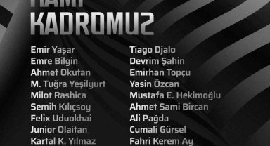 Beşiktaş'ın kamp kadrosu belli oldu