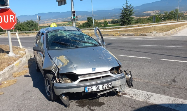 Bolu'da otomobil takla attı: 5 yaralı