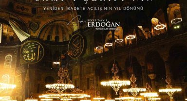 Cumhurbaşkanı Erdoğan: "Ayasofya'nın dirilişi mübarek olsun"