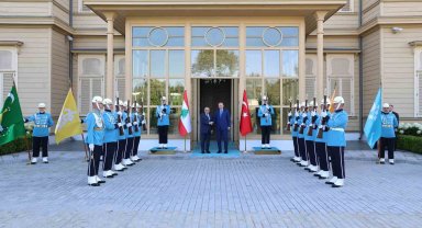 Cumhurbaşkanı Erdoğan, Lübnan Başbakanı Selam'ı kabul etti