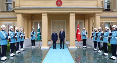 Cumhurbaşkanı Erdoğan, Pakistan Başbakanı Şerif'i resmi törenle karşıladı