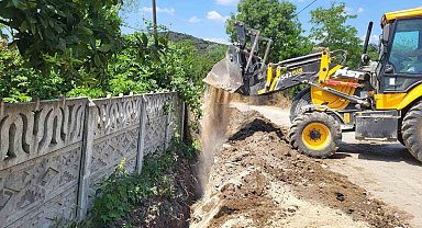 Düzce'de köylerde isale hattı çalışmaları sürüyor