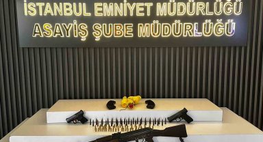 Eyüpsultan'da polisin durdurduğu motosikletten tüfek ve el yapımı bomba çıktı: 7 gözaltı