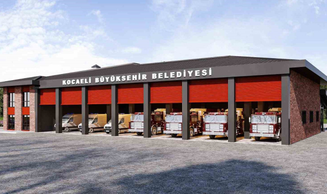 Gebze Yeni İtfaiye Hizmet Binası'nın inşası sürüyor