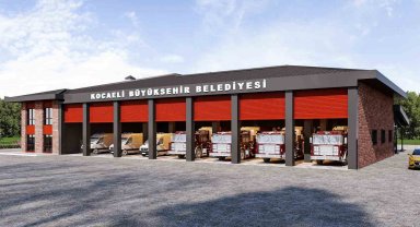 Gebze Yeni İtfaiye Hizmet Binası'nın inşası sürüyor