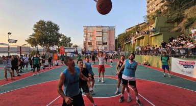 Gölcük'te potalar sokak basketbolu için kuruluyor