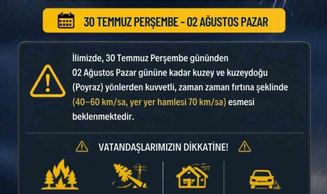 İstanbul Valiliği'nden kuvvetli rüzgar uyarısı: Poyraz 70 kilometre hıza ulaşacak