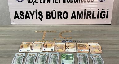 Kendisini komiser olarak tanıtıp altın ve dövizleri almaya geldi, suçüstü yakalandı