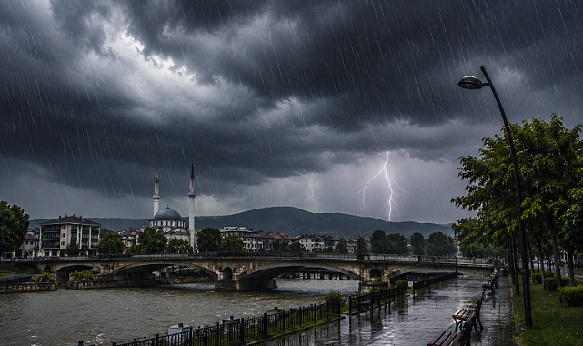 Meteoroloji tarih verdi! Sakarya'da kuvvetli sağanak başlıyor