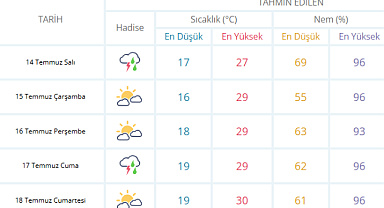 Sakarya'da Sağanak Alarmı! Meteoroloji Yağış İçin Tarih Verdi
