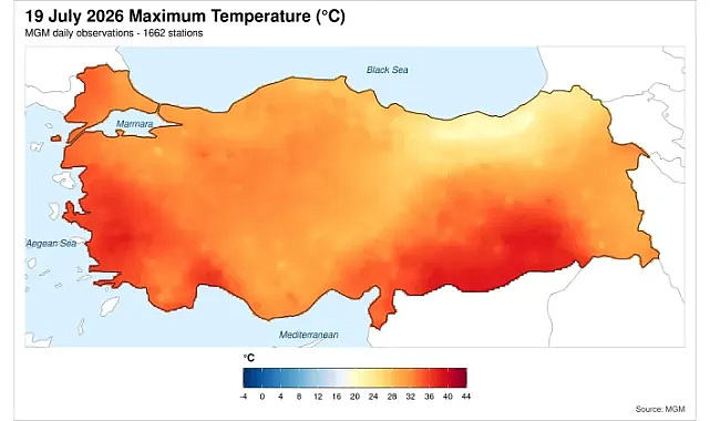 Sakarya sıcak hava dalgasının merkezinde! Uzman haritayla uyardı