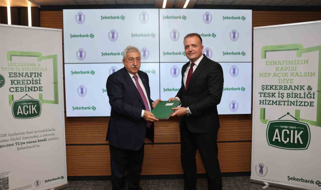 Şekerbank ve TESK iş birliğiyle esnafa anında finansman desteği