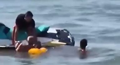 Silivri'de denizde boğulma tehlikesi geçiren vatandaş kurtarıldı