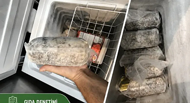 VATANDAŞIN SOFRASINA GİDECEKTİ! ETİKETSİZ DONUK ETLER YAKALANDI