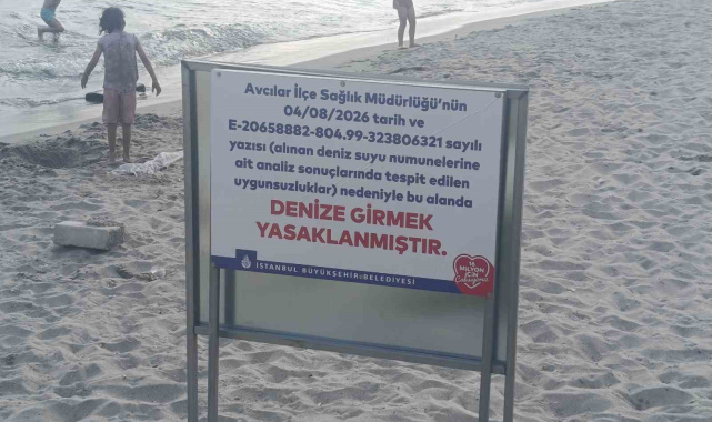 Avcılar'da denize girme yasağı: Deniz suyu numunelerinde uygunsuzluk tespit edildi