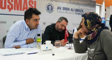 Başkan Bingöl, Tuzla Belediyesi'nde vatandaşlarla buluştu