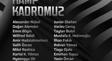Beşiktaş'ın Hradec Kralove maçı kamp kadrosu belli oldu