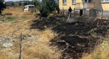 Bolu'da 2 köy ve 1 mahallede ot yangını
