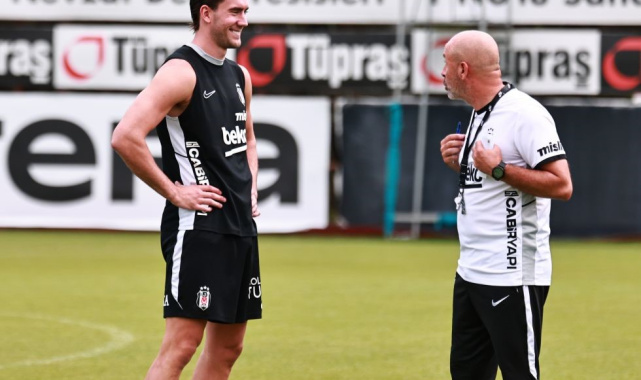 Dusan Vlahovic, Beşiktaş ile ilk antrenmanına çıktı