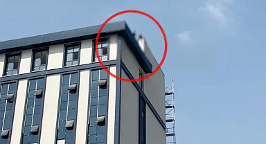 EMNİYET BİNASI İNŞAATINDA MAAŞ KRİZİ: 6 İŞÇİ ÇATIYA ÇIKTI