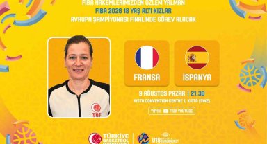 FIBA 18 Yaş Altı Kızlar Avrupa Şampiyonası finalinde Özlem Yalman görev yapacak