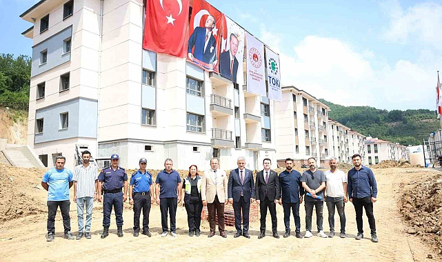 Gölyaka'da 140 TOKİ konutu için çalışmalar sürüyor