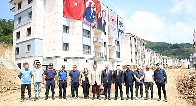 Gölyaka'da 140 TOKİ konutu için çalışmalar sürüyor