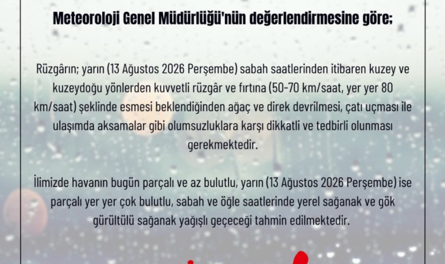 İstanbul için fırtına uyarısı: Rüzgar 80 kilometreye çıkacak