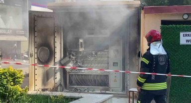 İzmit merkezde elektrik panosu yangını