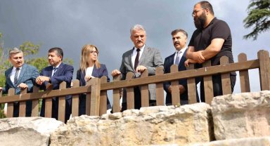 Konuralp Antik Kenti'nde tarihi miras için çalışmalar sürüyor