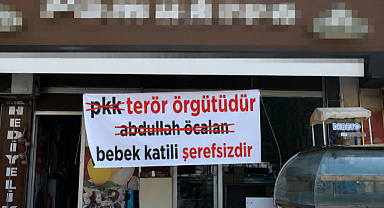 Pamukova’da esnaftan dikkat çeken pankart! “PKK terör örgütüdür, Öcalan bebek katilidir”