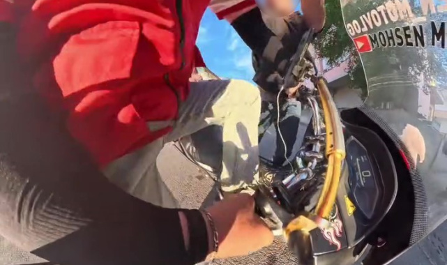 "Seni gebertirim" dedi, motokuryeye saldırdı
