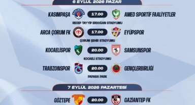 Süper Lig'de 4. haftanın programı açıklandı