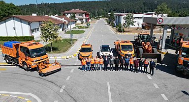 Vali Makas'tan Kaynaşlı'da Karayolları incelemesi