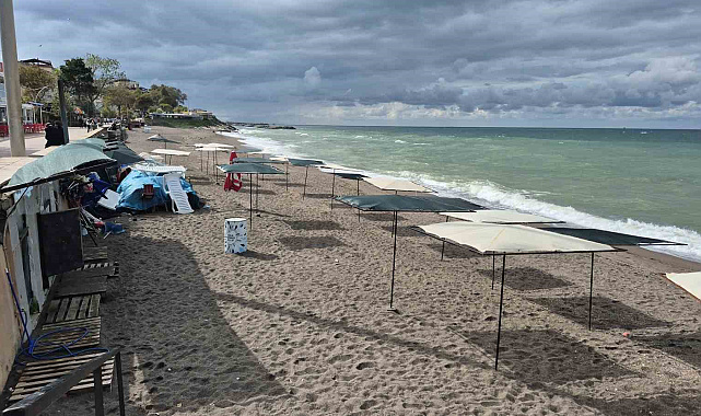 Akçakoca'da tatilciler gitti, kuşlar geldi