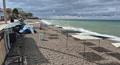 Akçakoca'da tatilciler gitti, kuşlar geldi