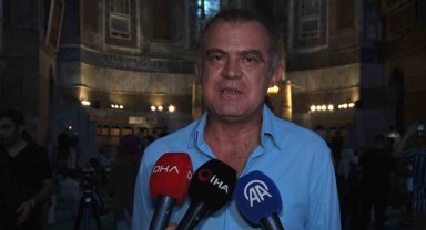 Ayasofya restorasyonunda yeni bir aşamaya geçildi: "Doğu yarım kubbenin restorasyonuna başlayacağız"