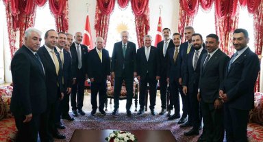 Cumhurbaşkanı Erdoğan, 4 spor kulübü başkanını kabul etti