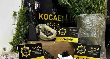 Uyuşturucu operasyonunda esrar, metamfetamin ve kenevir ele geçirildi