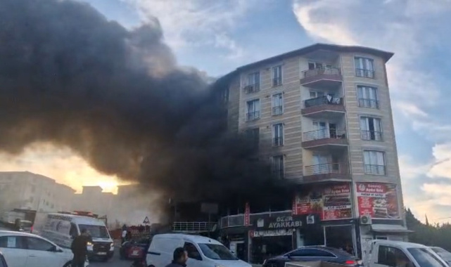 Arnavutköy'de restorandaki yangın korkuttu