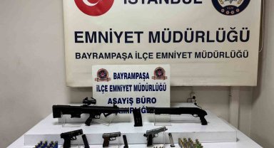 Bayrampaşa'da evinde çok sayıda mühimmat ele geçirilen şahıs gözaltına alındı