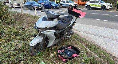 Bolu'da motosiklet ile hafif ticari araç çarpıştı: 2 yaralı