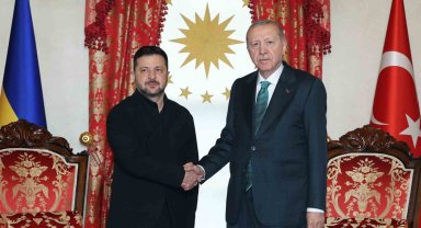 Cumhurbaşkanı Erdoğan, Zelenskiy ile Dolmabahçe'de bir araya geldi