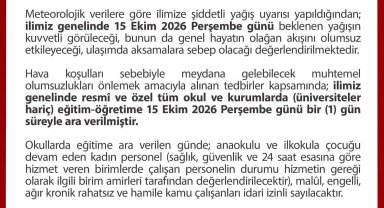 Düzce'de eğitime sağanak yağış engeli