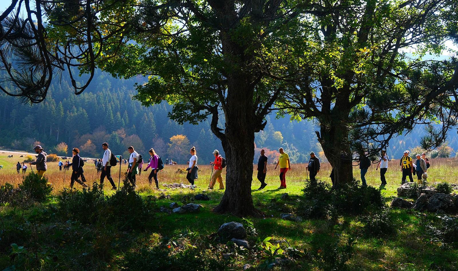 Kılıçkaya’da sonbahar şöleni: 120 doğasever 17 kilometre yürüdü