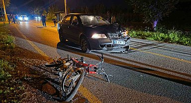 Otomobil ile motosiklet kafa kafaya çarpıştı: 1 ölü