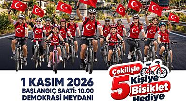 Sakarya Cumhuriyet için pedallayacak: 5 kişiye bisiklet hediye edilecek!