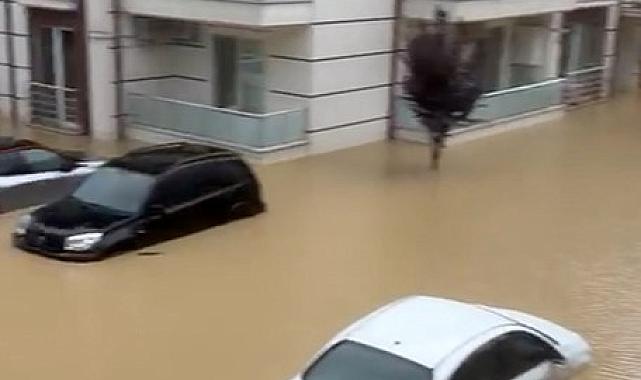 Sakarya'da dereler taştı, evleri su bastı
